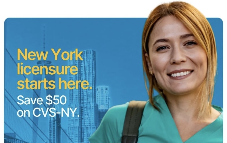 New York licensure stars here. Save $50 on CVS-NY